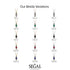 Emerald Cut Sapphire Stairs Necklace - Briella No. 14