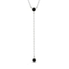 Black Diamond Tie Necklace - Alma No. 9