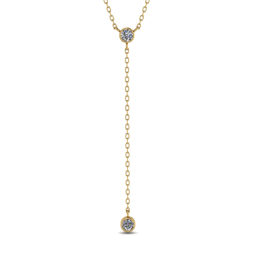 Diamond Tie Necklace - Alma No. 1