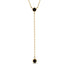 Black Diamond Tie Necklace - Alma No. 7
