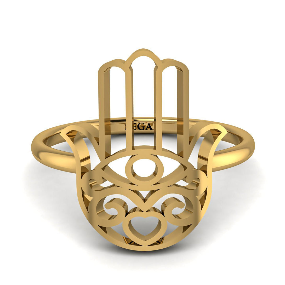 Classic Hamsa Ring - Farrah No. 1