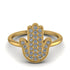 Diamond Pave Hamsa Ring - Maeve No. 1 image 2