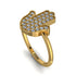 Diamond Pave Hamsa Ring - Maeve No. 1 image 1