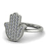 Diamond Pave Hamsah Ring - Maeve No. 3 image 3