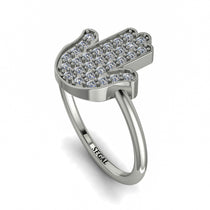 Diamond Pave Hamsah Ring - Maeve No. 3 image 1