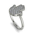 Diamond Pave Hamsah Ring - Maeve No. 3 image 1