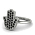 Black Diamond Pave Hamsa Ring - Maeve No. 9 image 1