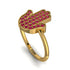 Ruby Pave Hamsah Ring - Maeve No. 10 image 1