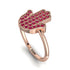 Ruby Pave Hamsah Ring - Maeve No. 11 image 1