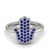 Sapphire Pave Hamsah Ring - Maeve No. 15 image 2