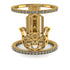 Unique Diamond Hamsah Ring - Raven No. 1