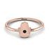 Minimalist Black Diamond Hamsah Ring - Linda No. 8