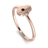 Minimalist Black Diamond Hamsah Ring - Linda No. 8 image 1