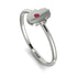Minimalist Ruby Hamsah Ring - Linda No. 12