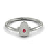 Minimalist Ruby Hamsah Ring - Linda No. 12 image 2