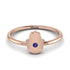 Minimalist Sapphire Hamsah Ring - Linda No. 14 image 2