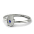 Minimalist Sapphire Hamsah Ring - Linda No. 15