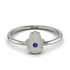 Minimalist Sapphire Hamsah Ring - Linda No. 15