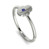 Minimalist Sapphire Hamsah Ring - Linda No. 15
