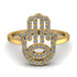 Glamorous Hamsa Diamond Ring - Meredith No. 1