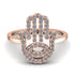 Glamorous Hamsa Diamond Ring - Meredith No. 2