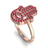 Glamorous Hamsa Ruby Ring - Meredith No. 11