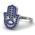 Glamorous Hamsa Sapphire Ring - Meredith No. 15