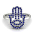 Glamorous Hamsa Sapphire Ring - Meredith No. 15