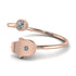 Delicate Minimalist Hamsa Ring - Elyse No. 2