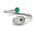Delicate Minimalist Hamsa Ring - Elyse No. 36