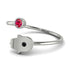 Delicate Minimalist Hamsa Ring - Elyse No. 42