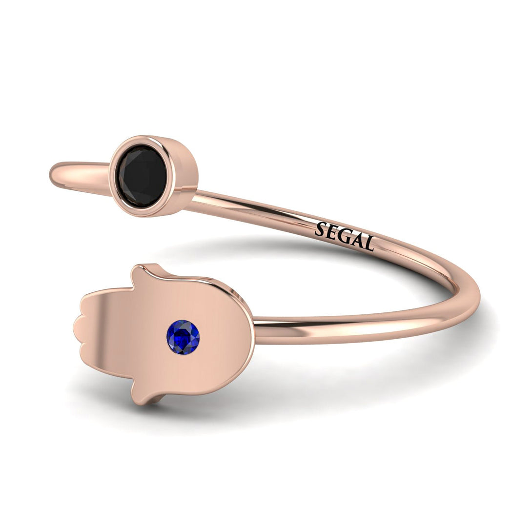 Delicate Minimalist Hamsa Ring - Elyse No. 68