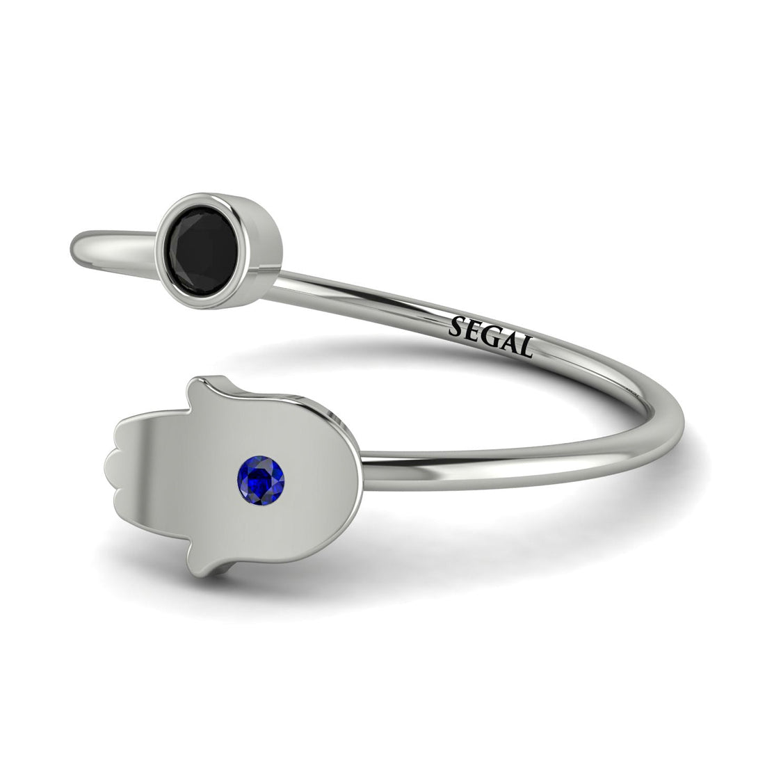 Delicate Minimalist Hamsa Ring - Elyse No. 69