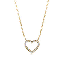 Heart Shaped Diamond Necklace - Marie No. 1 image 1