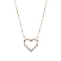 Heart Shaped Diamond Necklace - Marie No. 2 image 1