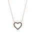 Heart Shaped Black Diamond Necklace - Marie No. 8 image 1