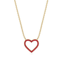 Heart Shaped Ruby Necklace - Marie No. 10 image 1