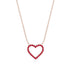 Heart Shaped Ruby Necklace - Marie No. 11 image 1