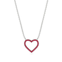 Heart Shaped Ruby Necklace - Marie No. 12 image 1