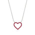 Heart Shaped Ruby Necklace - Marie No. 12