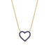 Heart Shaped Sapphire Necklace - Marie No. 13