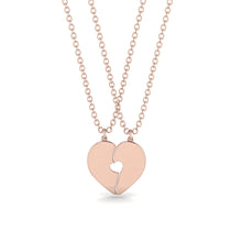 Two Half Heart Gold Couple Necklace - Denise No. 2 image 1