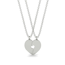 Two Half Heart Gold Couple Necklace - Denise No. 3 image 1