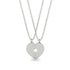 Two Half Heart Gold Couple Necklace - Denise No. 3