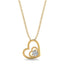 Two Hearts Diamond Necklace - Dana No. 1 image 1