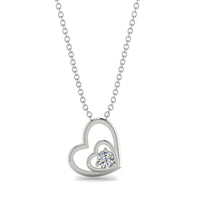 Two Hearts Diamond Necklace - Dana No. 3 image 1