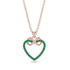 Infinity Heart Emerald Necklace - Mollie No. 5