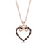 Infinity Heart Black Diamond Necklace - Mollie No. 8