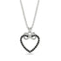 Infinity Heart Black Diamond Necklace - Mollie No. 9
