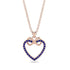 Infinity Heart Sapphire Necklace - Mollie No. 14